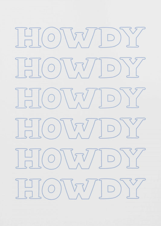 Blaues Howdy | Poster