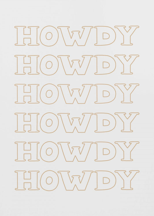 Neutrales Howdy | Poster
