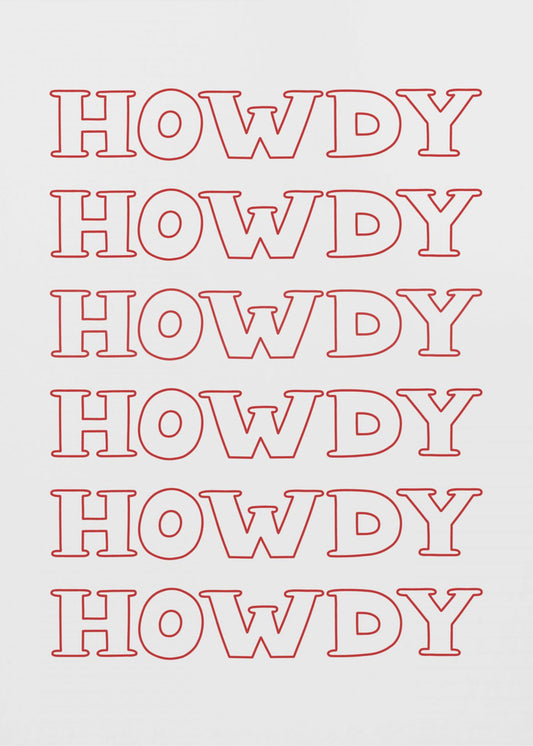 Rotes Howdy | Poster