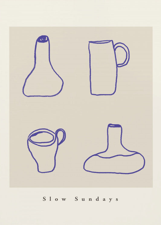 Abstrakte Keramiklinien | Poster