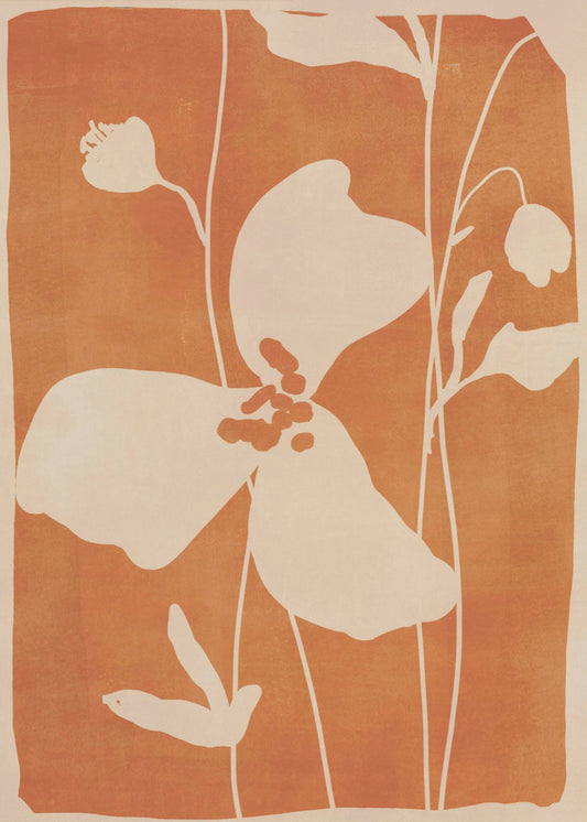 Abstrakte Minimalblumen | Poster