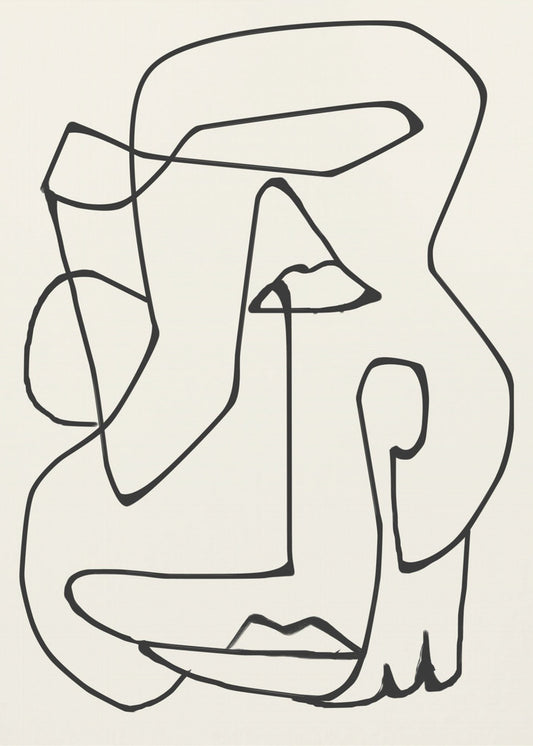 Abstrakte Linienkunst | Leinwand
