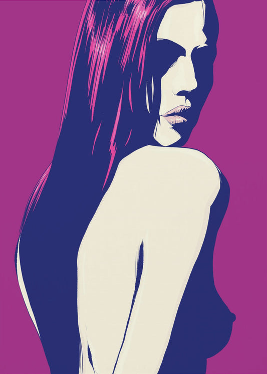 Stilisiertes Frauenporträt | Poster