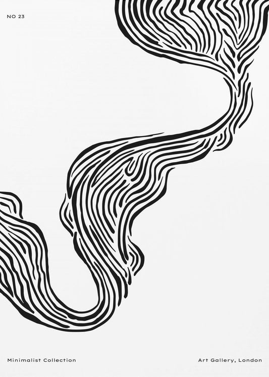Fließende Linien | Poster