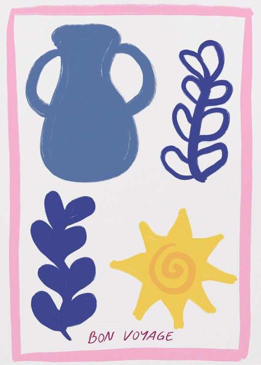 Symbole der guten Reise | Leinwand