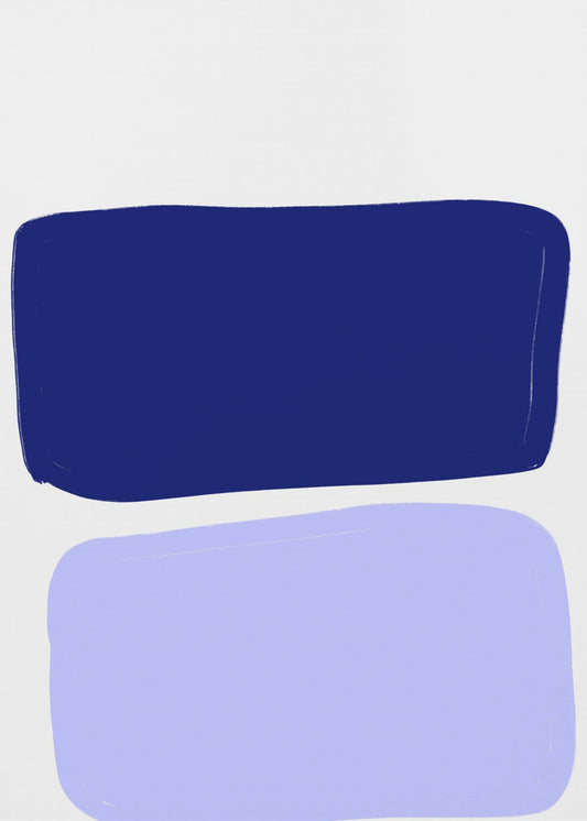 Zwei blaue Blöcke | Leinwand