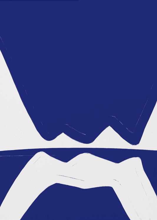 Blaue Wellen Harmonie | Leinwand