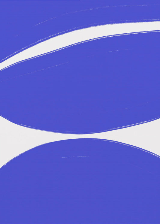 Blaue Wellenharmonie | Leinwand