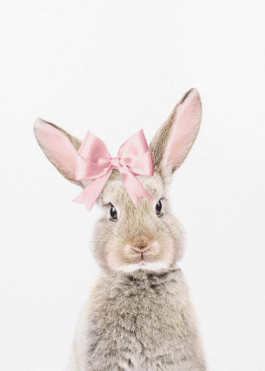 Hase mit Schleife | Poster