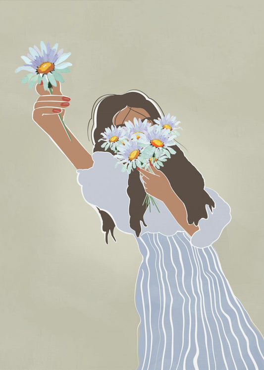 Ein Strauß Gänseblümchen | Poster