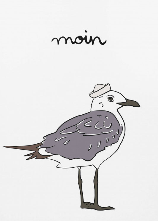 Möwe mit Stil | Leinwand