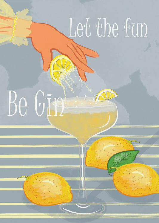Lass den Spaß Gin sein | Leinwand
