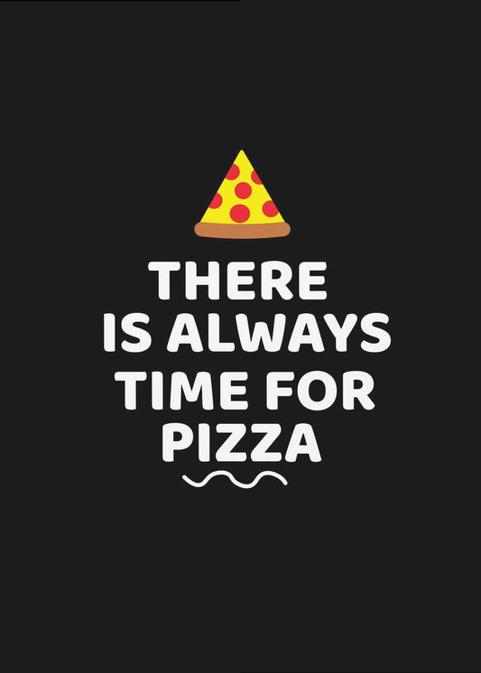 Es ist immer Zeit für Pizza | Leinwand