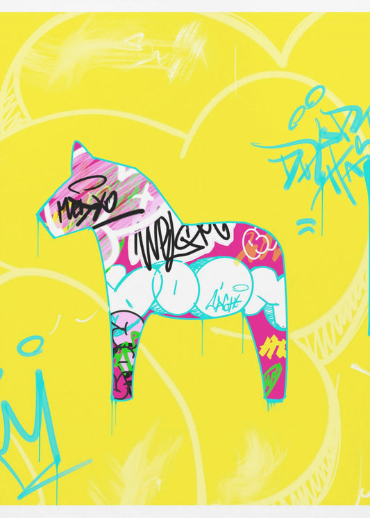 Pferd im Graffiti-Stil | Leinwand