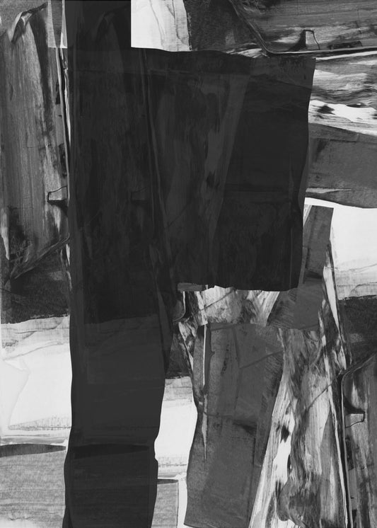 Monochromes Chaos | Leinwand