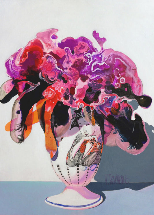 Blumenstrauß in einer Vase | Leinwand
