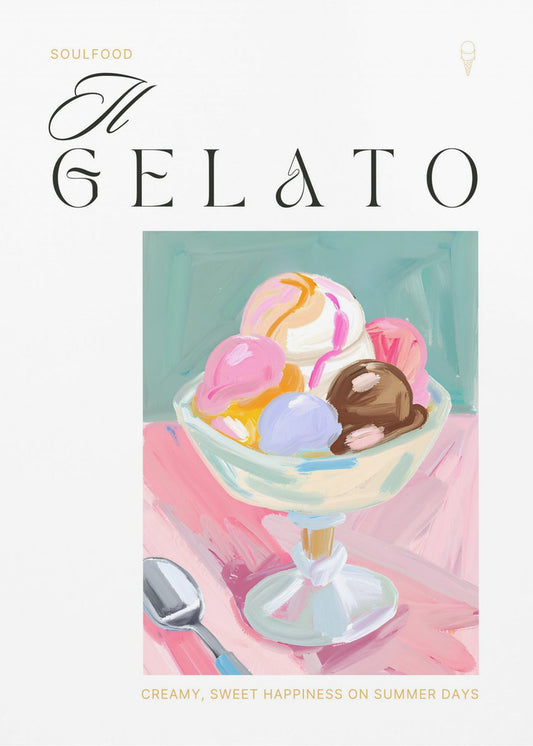 Gelato Eiscreme-Genuss | Leinwand