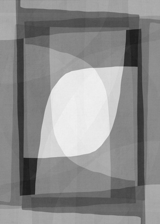 Monochrome Geometrie | Leinwand