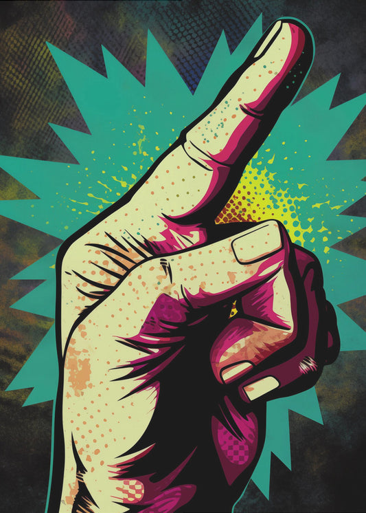 Vibrant Hand Gesturing | Poster