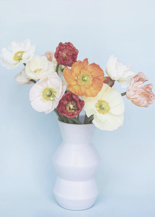 Mohnblumen in einer Vase | Leinwand