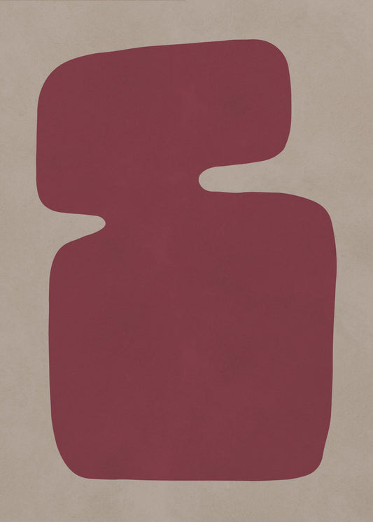 Purpurrote Silhouette | Leinwand