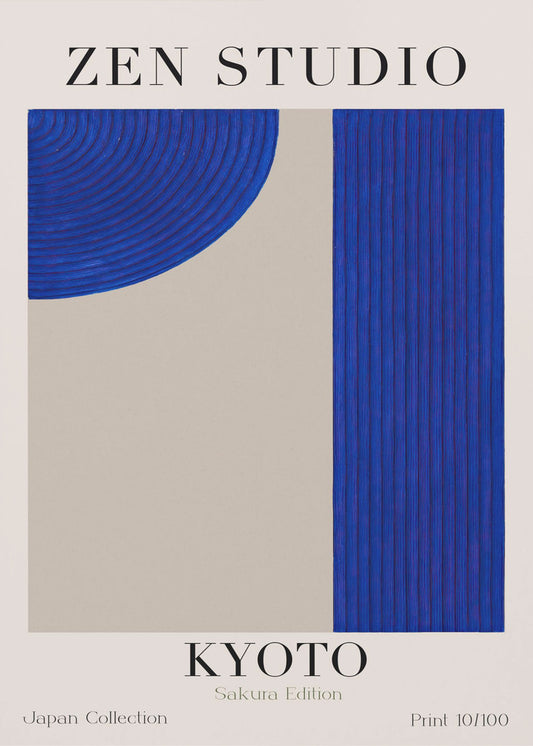 Kyoto Blaue Harmonie | Leinwand