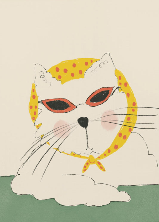 Schicke Katzenpose | Poster