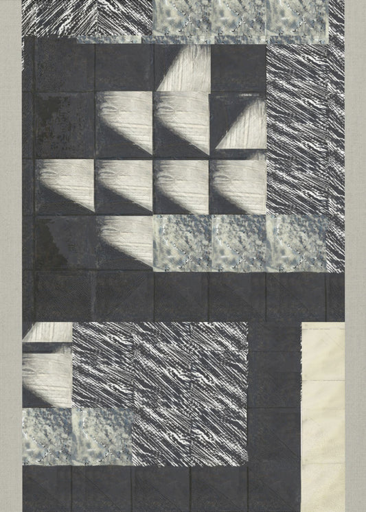 Geometrische Muster und strukturierte Fliesen | Leinwand