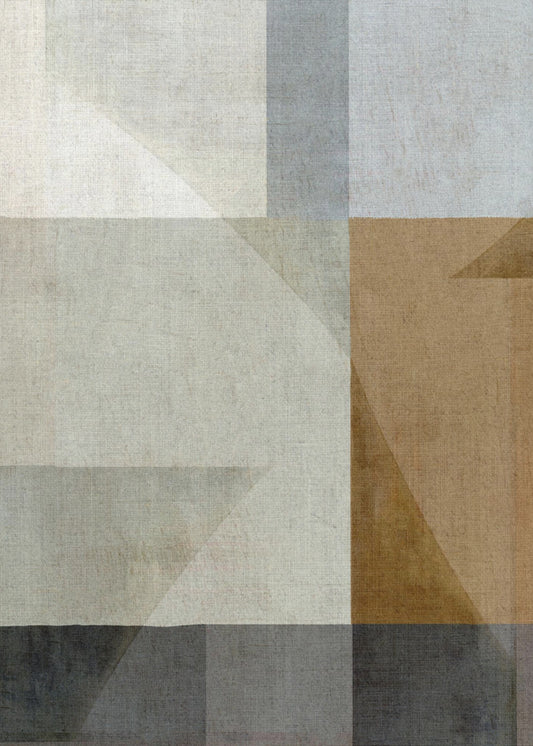 Gedämpfte geometrische Formen | Leinwand