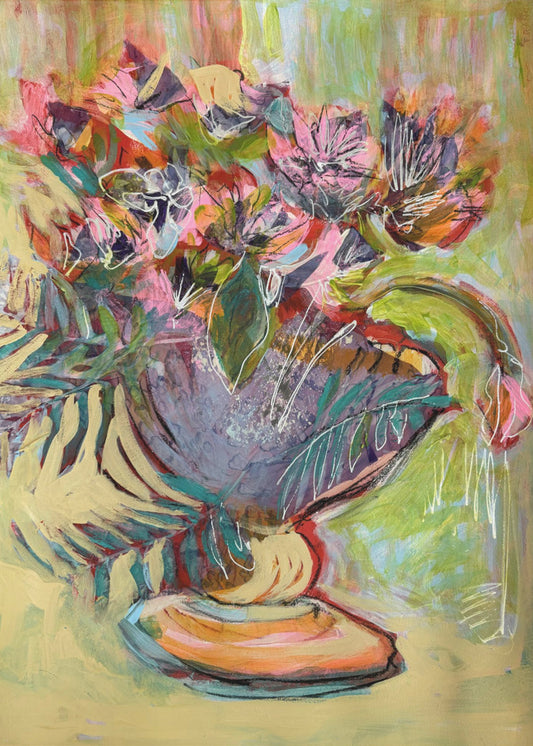 Blumenstrauß der Herzen VIII | Leinwand
