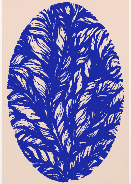 Indigo Bloom Orb | Leinwand