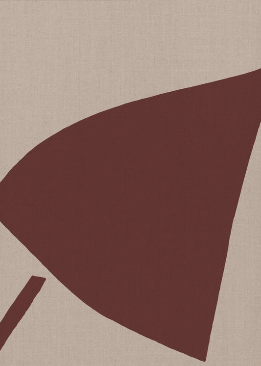Rote geometrische Komposition | Leinwand