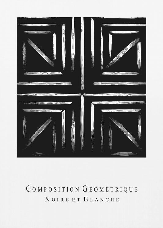 Monochrome Geometrie | Leinwand