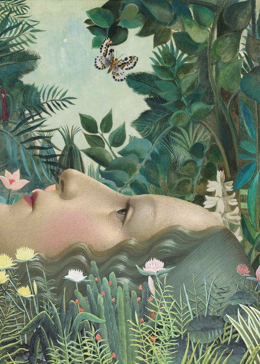 Giovanna im tropischen Garten | Leinwand