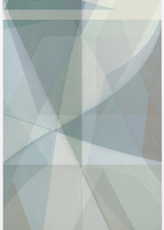 Weiche Pastelltöne bilden geometrische Formen | Leinwand