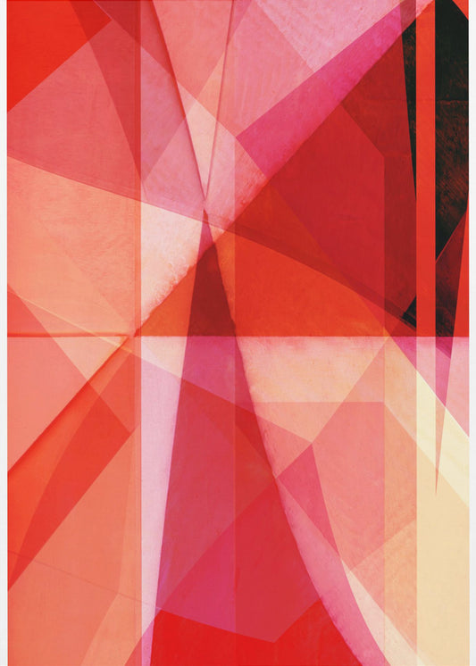 Scharlachrote Scherbensymphonie | Leinwand
