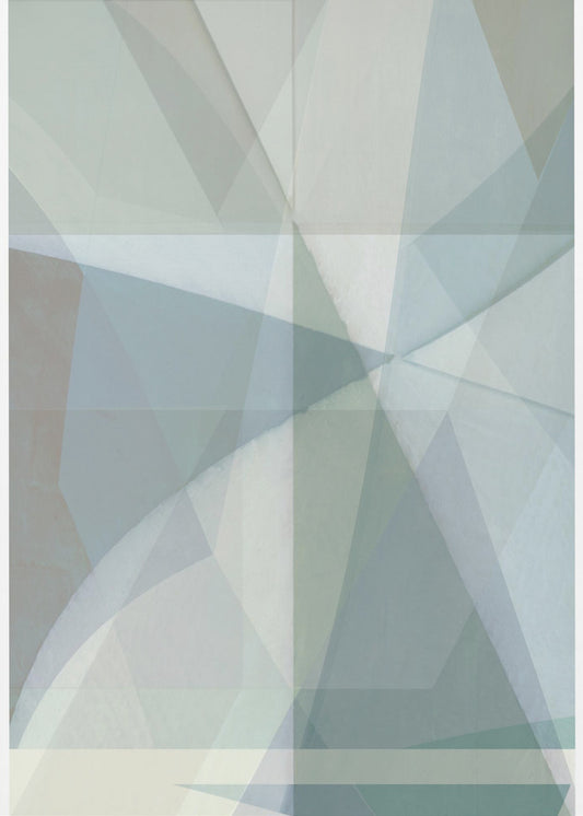 Geometrische Formen in gedämpften Tönen | Leinwand