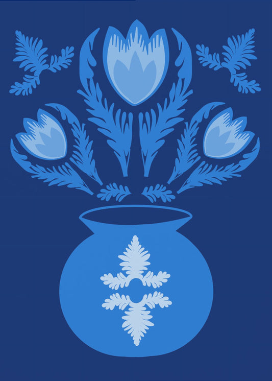 Leuchtende blaue Tulpen | Leinwand