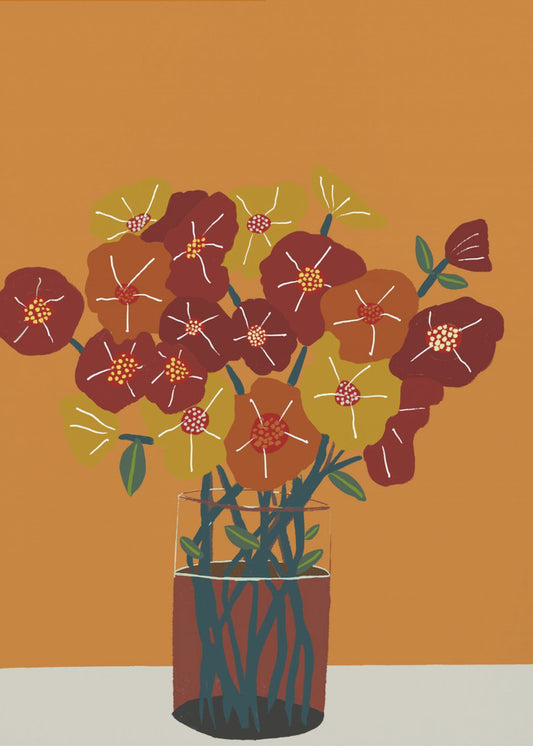 Blumen in der Vase | Leinwand