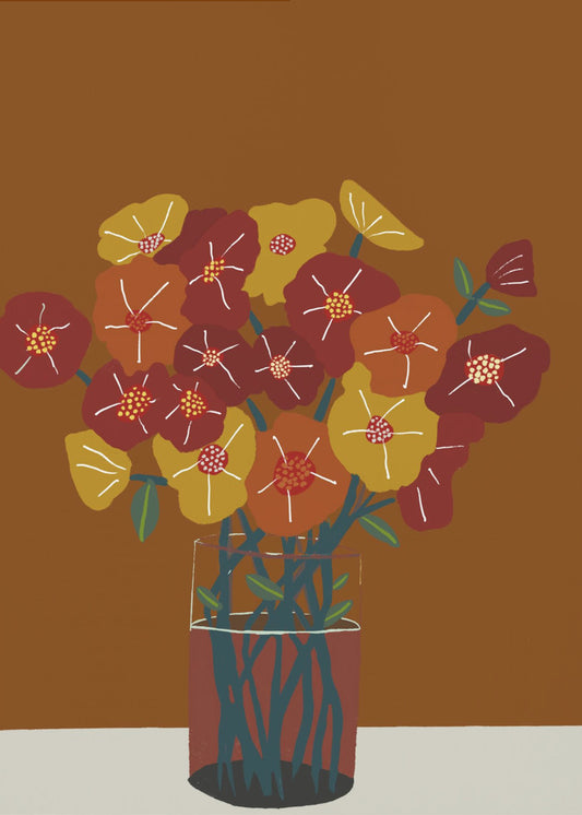 Blumen in der Vase | Leinwand