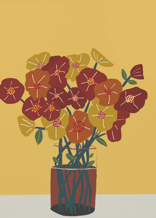 Blumen in der Vase | Leinwand