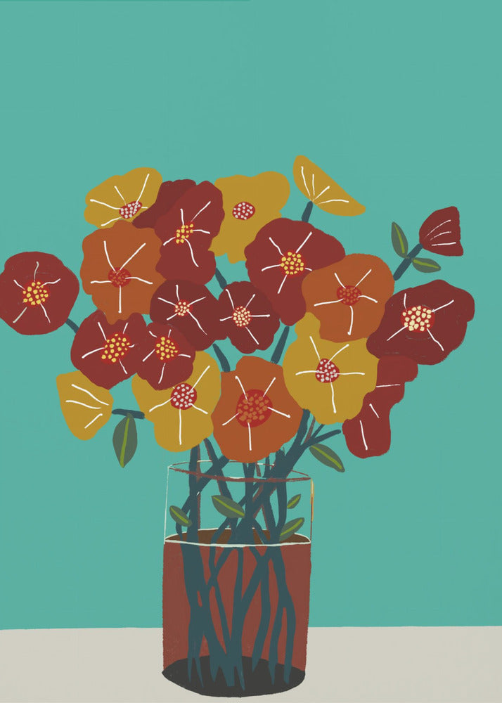 Floral flowers in vase | Canvas