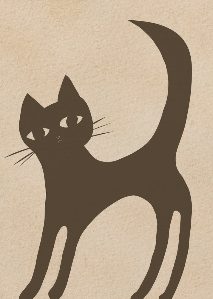 Braune Katze | Leinwand