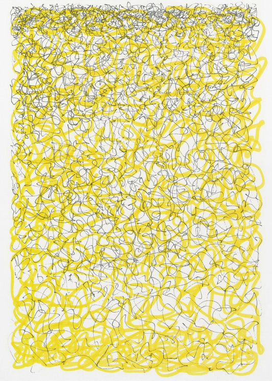 Yellow Lines and Thoughts | Canvas