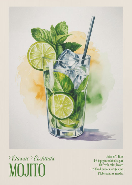 Classic Cocktails - Mojito | Poster