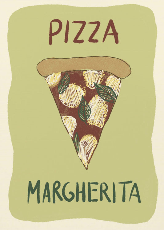 Pizza Margherita | Leinwand