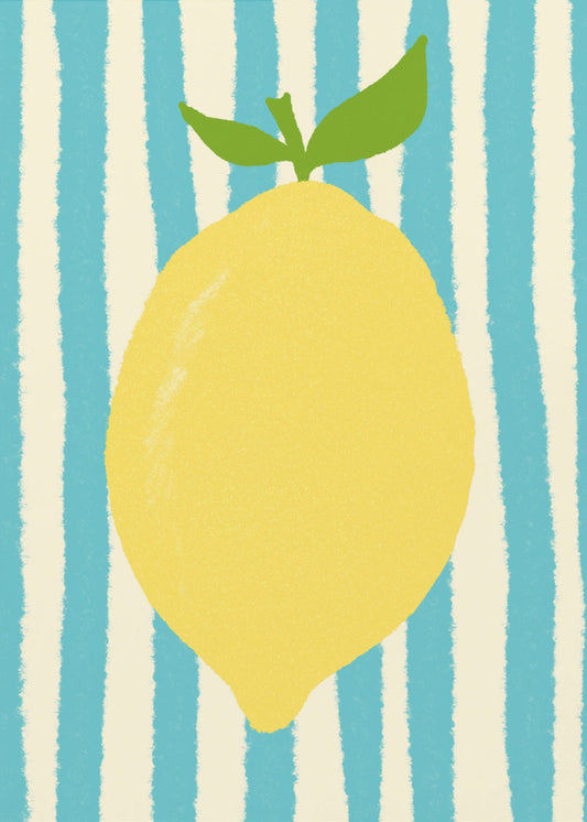 Limone hellblau | Leinwand