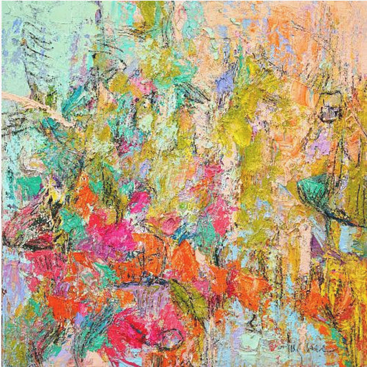Expressionistisches farbenfrohes Abstraktes | Leinwand