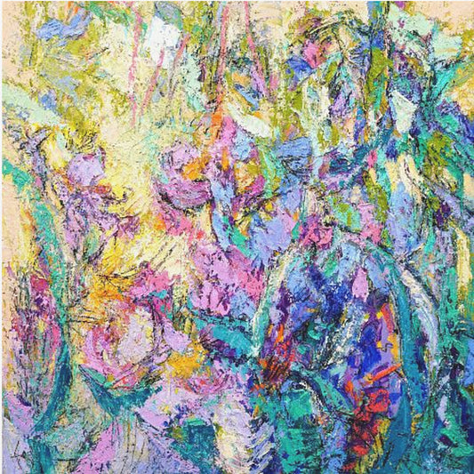 Expressionistisches farbenfrohes Abstraktes | Leinwand