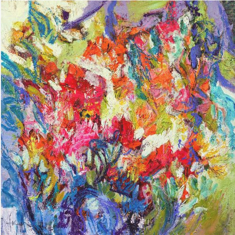 Expressionistisches farbenfrohes Abstraktes | Leinwand